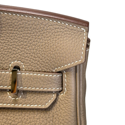 Used HERMES Birkin 25 Handbag Etoupe PHW
