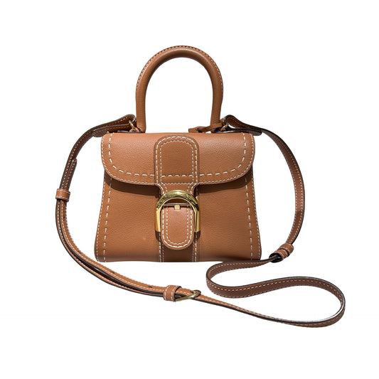 Used DELVAUX Brilliant Cross Body Bag Brown