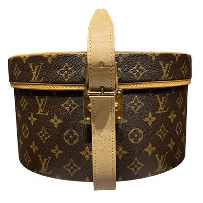 Used LOUIS VUITTON Monogram Canvas Boite Chapeau 30 Trunk Brown