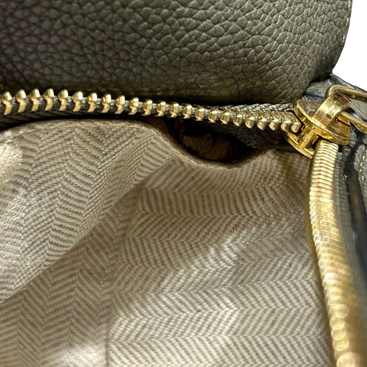 Used LOEWE Puzzle Crossbody Bag Beige Green