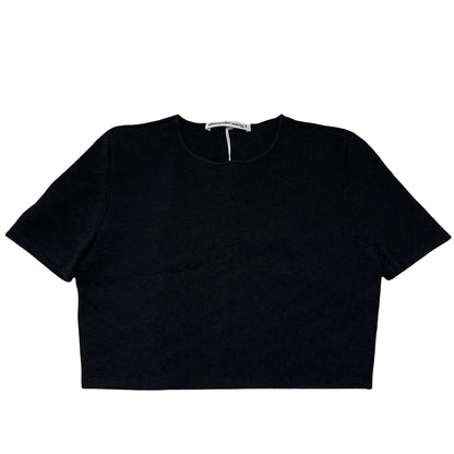 Used ALEXANDER WANG Solid T-shirt S Clothes Black