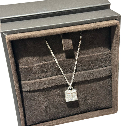 Used HERMÈS KELLY PENDANT NECKLACE Necklace PHW