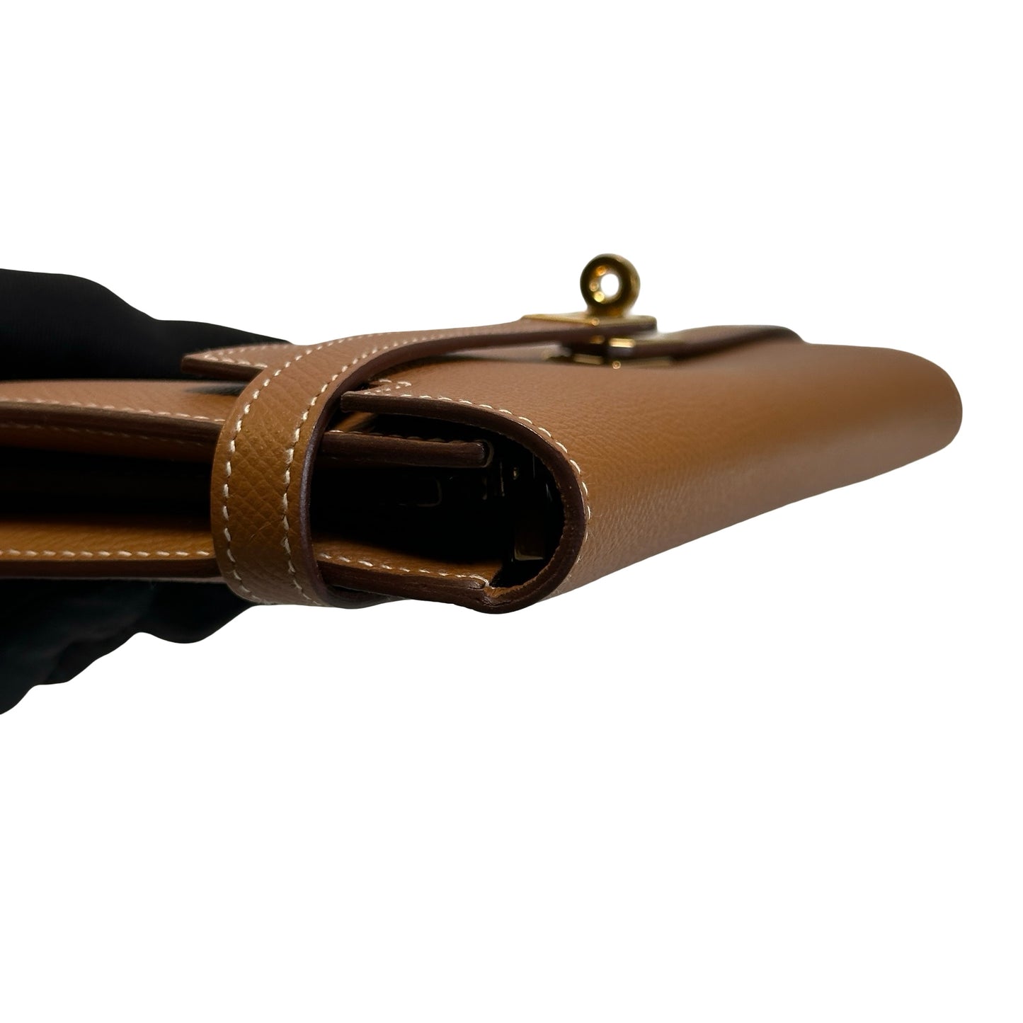 Used HERMES Epsom Kelly Long wallet Gold