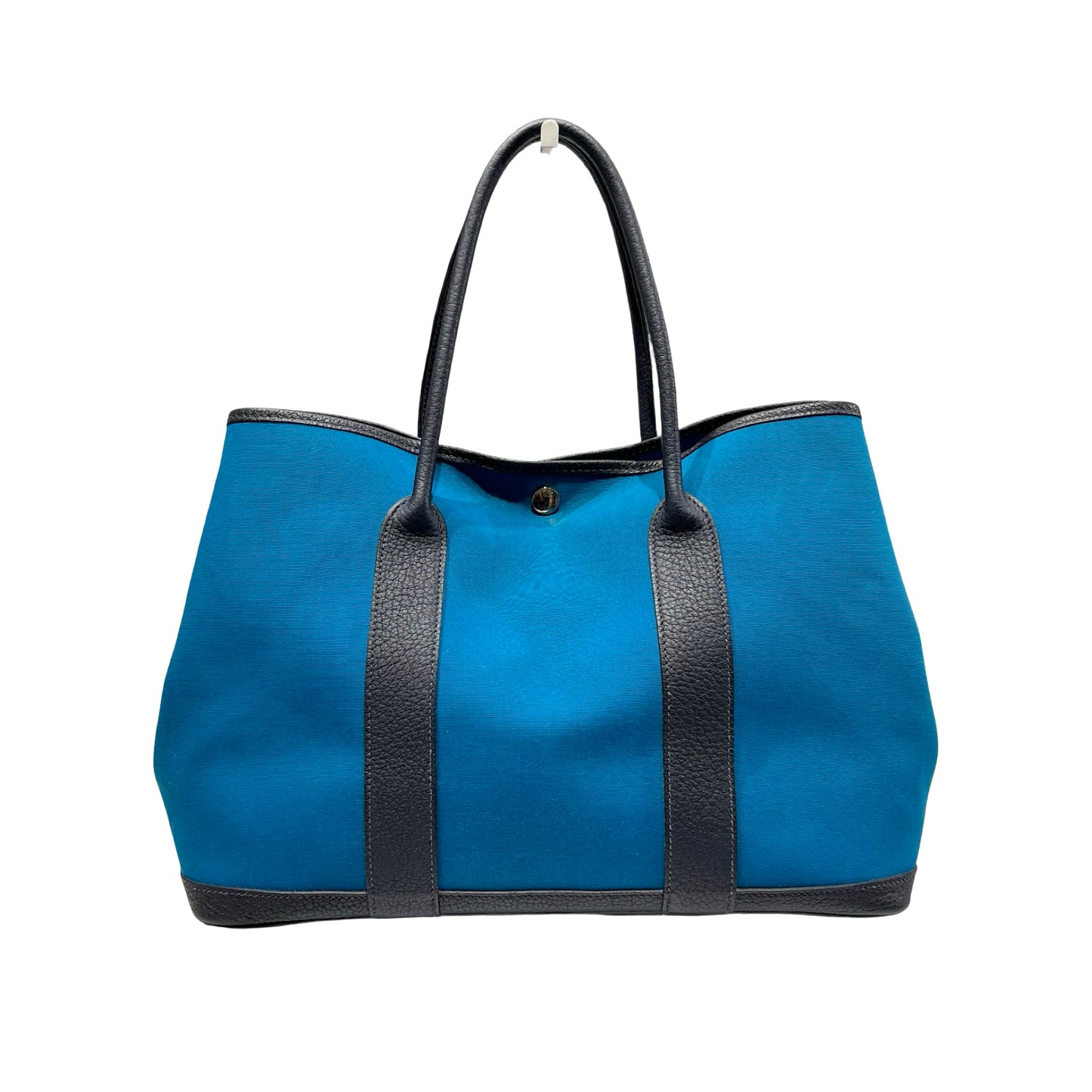 Used HERMÈS Canvas Leather GP36 Tote Bag Green PHW