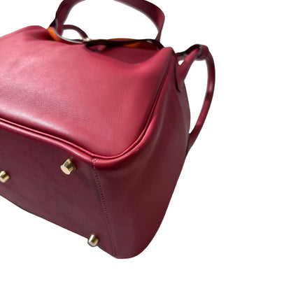 Used HERMÈS Lindy 30 Tote Bag Pink GHW