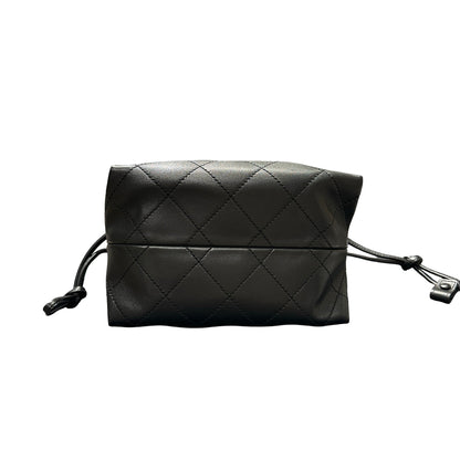 Brand New CHANEL Quilted Leather Gabrielle Hobo Bucket Bag Black Gold