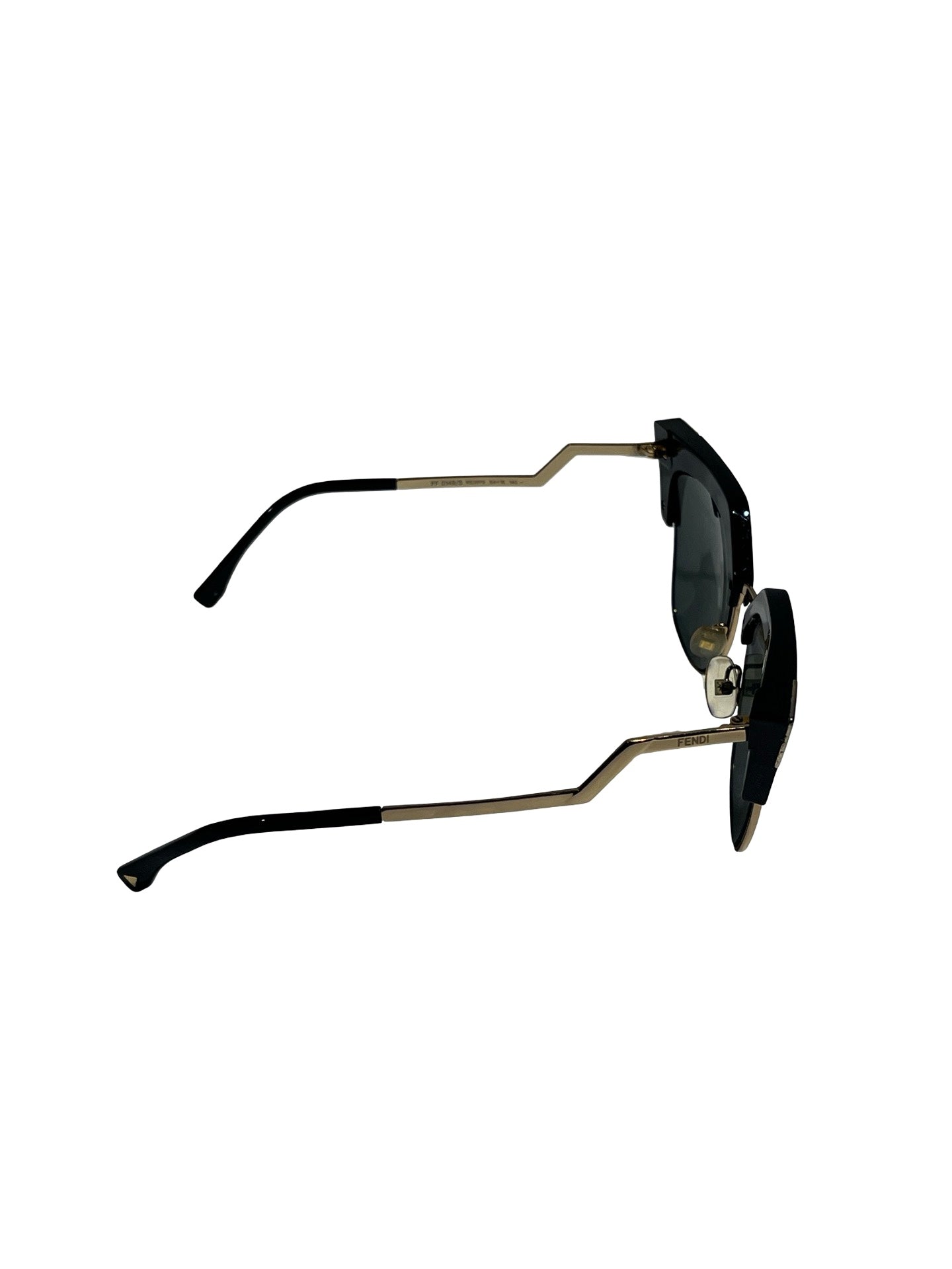 Used FENDI Sunglasses Accessories Black