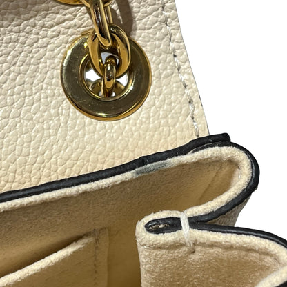 Used LOUIS VUITTON Monogram Empreinte Leather Vavin BB Shoulder Bag Ivory GHW