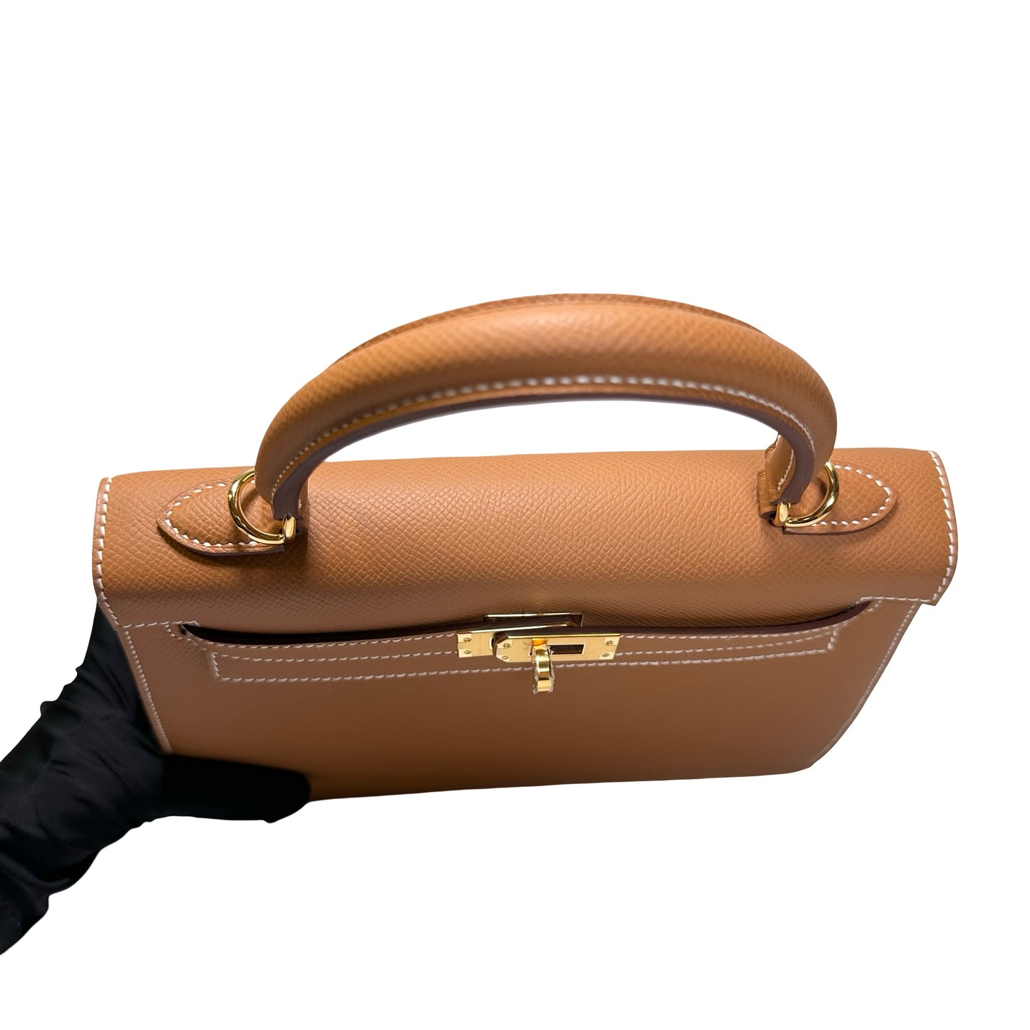 Used Hermès Epsom leather kelly 25 Shoulder Bag Gold GHW