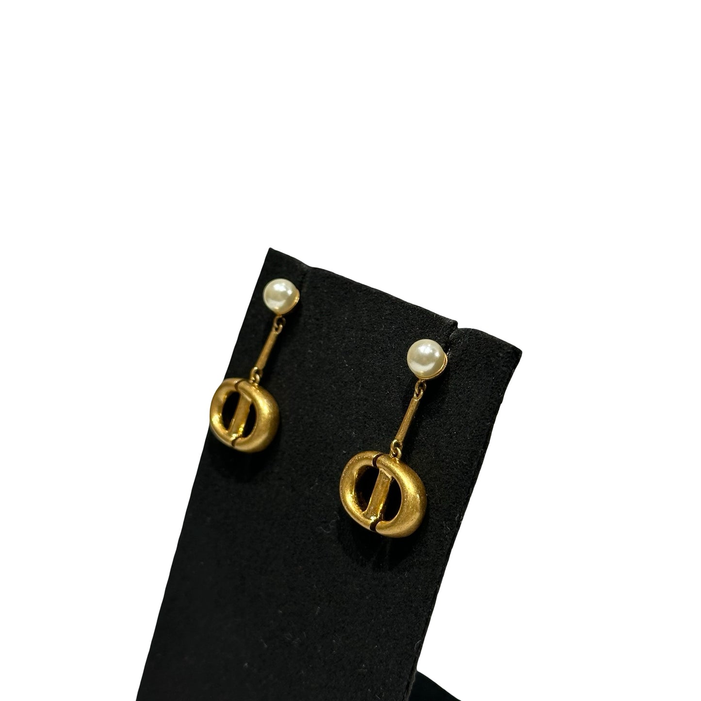 Unused DIOR Earrings White Gold