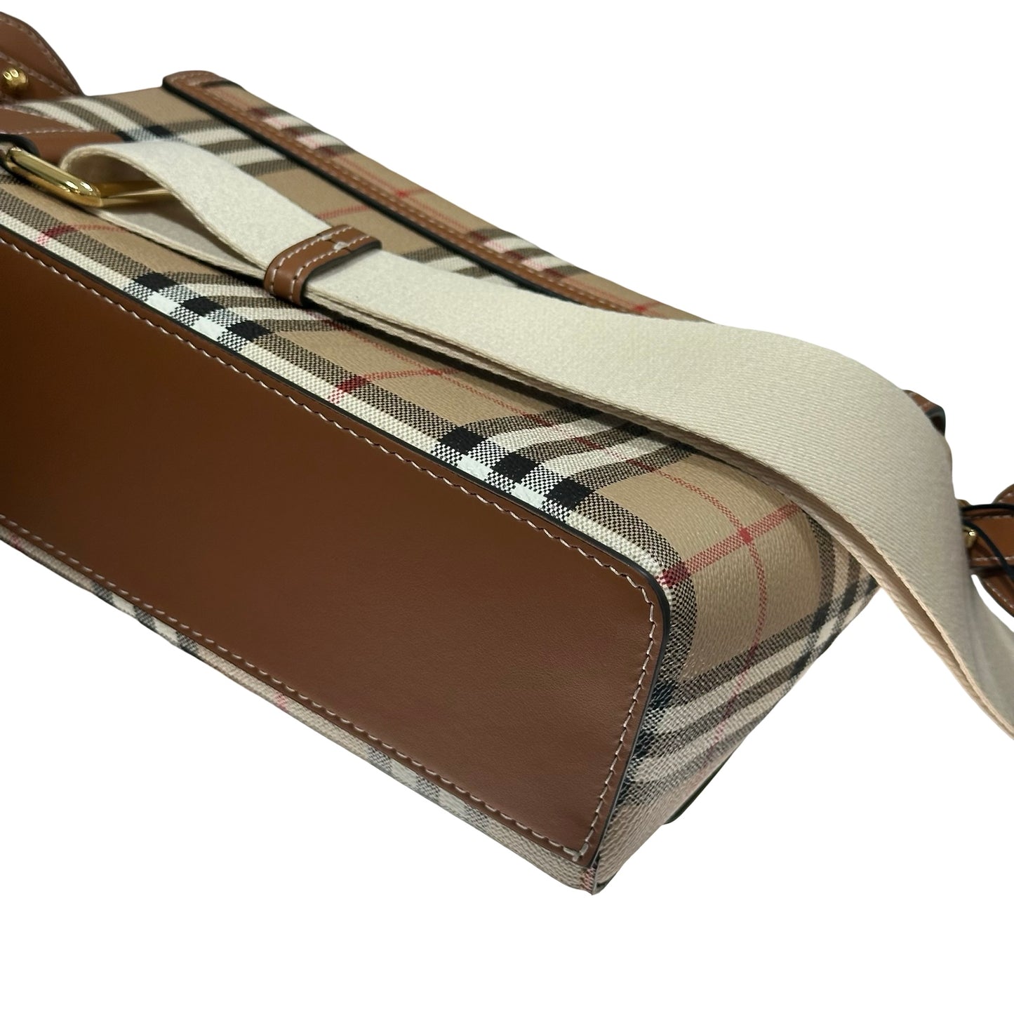 Used BURBERRY Cross Body Bag Brown GHW