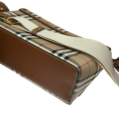 Used BURBERRY Cross Body Bag Brown GHW