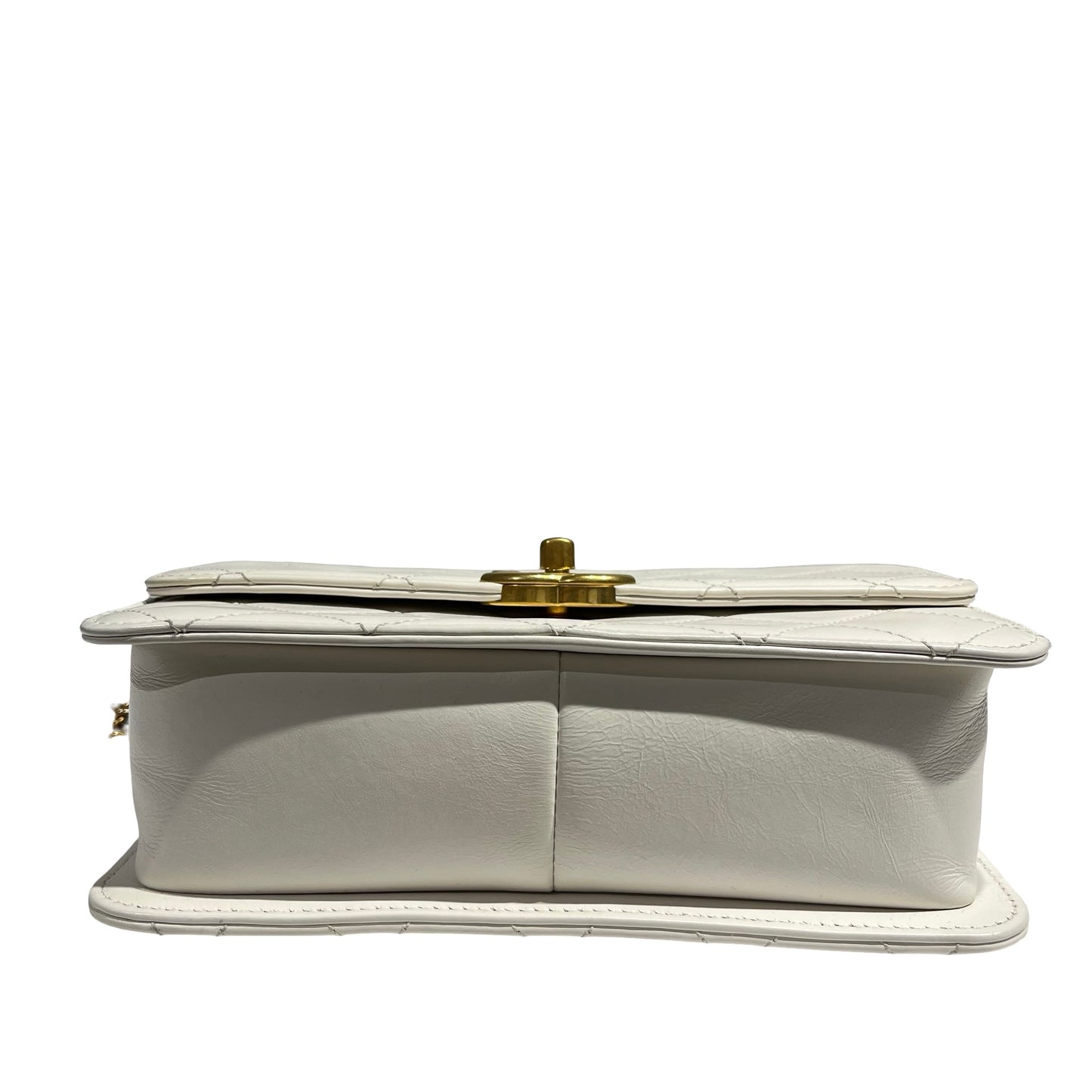 CHANEL 21A WHITE PREFECT FIT SMALL 22 CHAIN SHOULDER BAG [3000532]