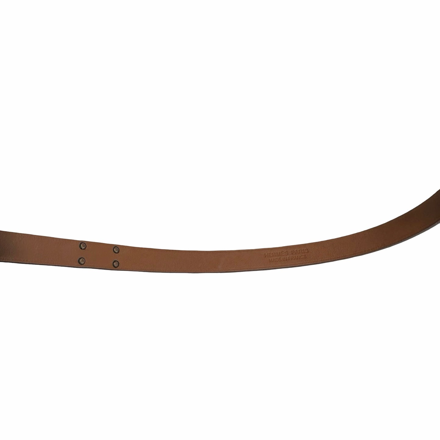 Used HERMES leather Bracelet Mini Kelly Double Tou BRACELET NATA GHW