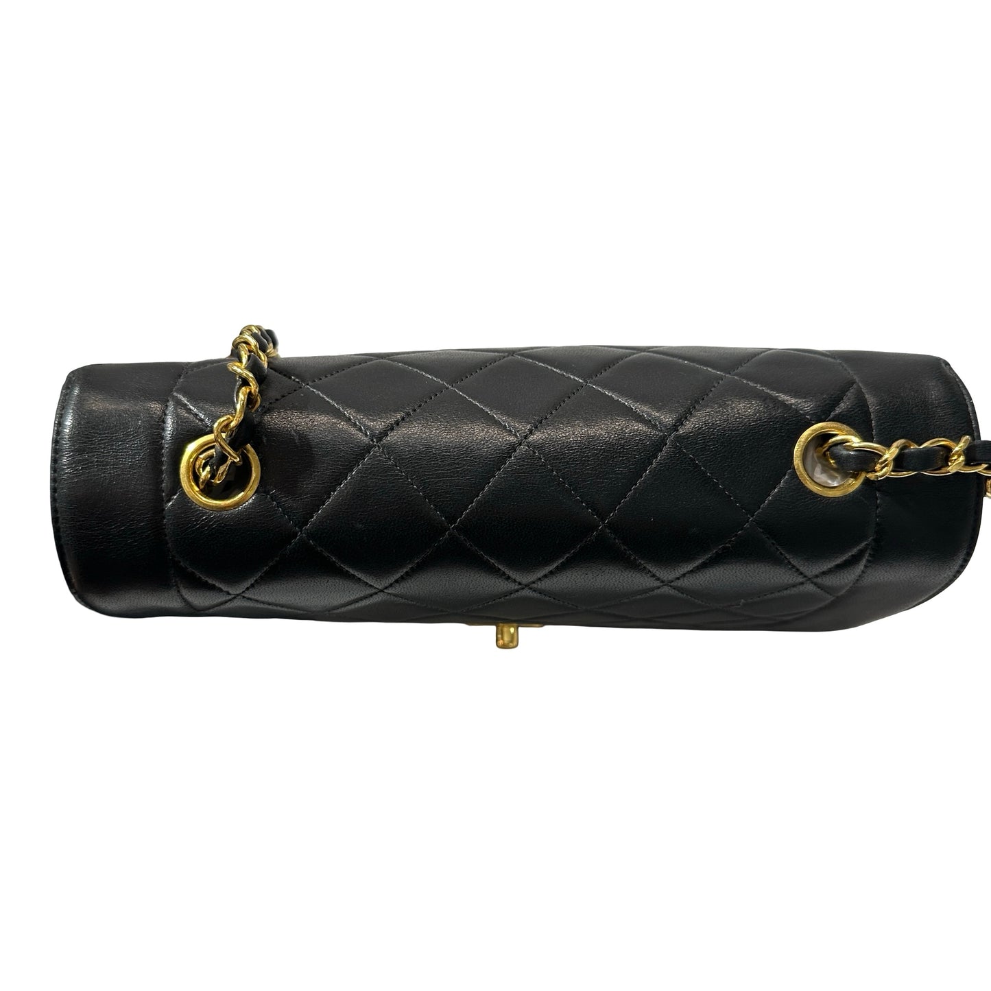 Used CHANEL DIANA Shoulder Bag Black GHW