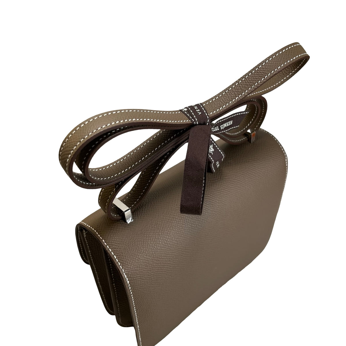 Brand New HERMES Epsom Constance Mini Crossbody Bag Etoupe