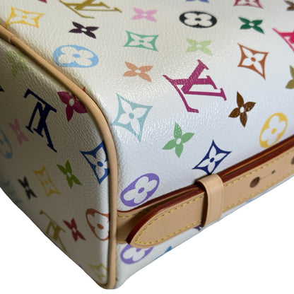 LOUIS VUITTON Monogram Multicolor All in BB Bucket Bag White Multicolor