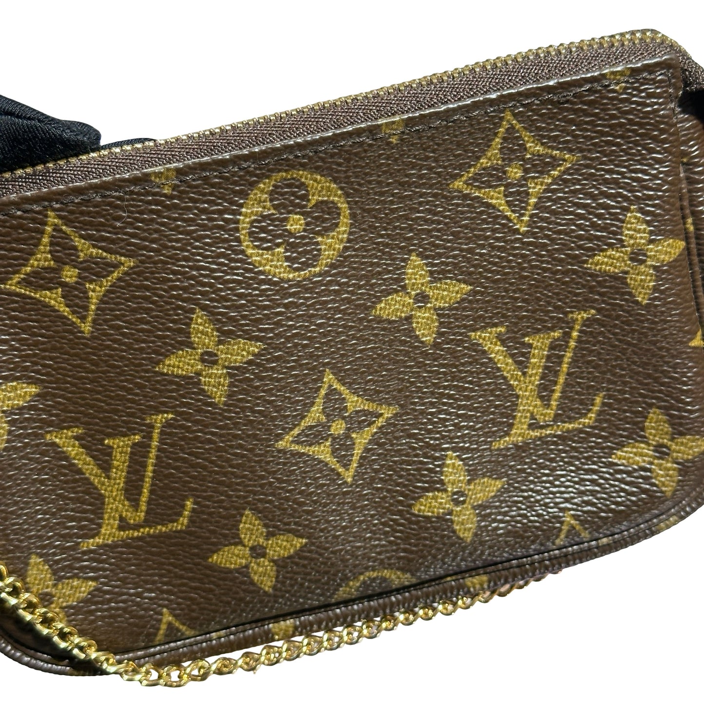 Used LOUIS VUITTON Mini Pochette Brown GHW