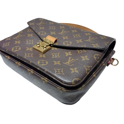 Used LOUIS VUITTON Monogram Canvas Pochette Métis Shoulder Bag Monogram Brown GHW