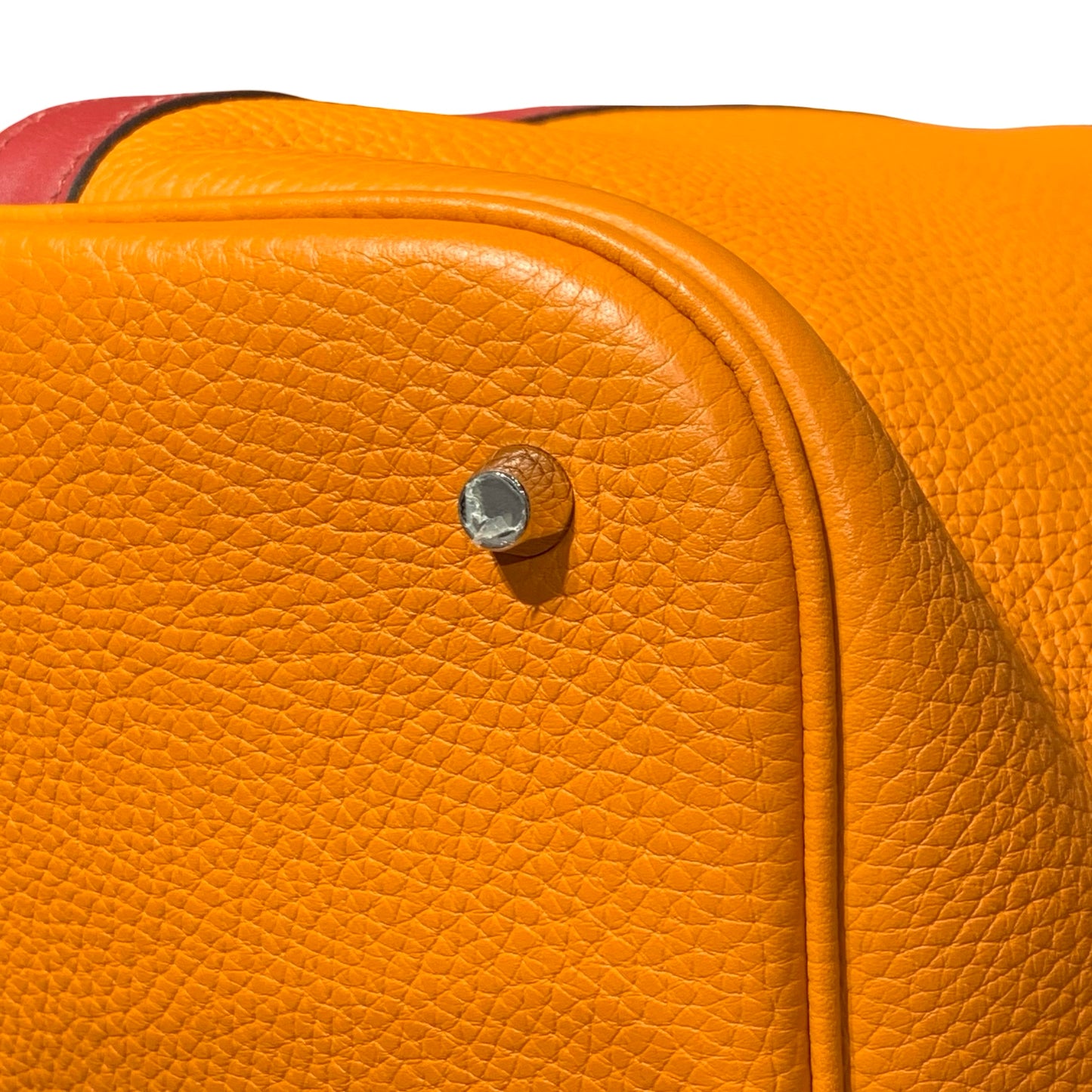 HERMES PICOTIN 26 RED ORANGE PHW [A04199]