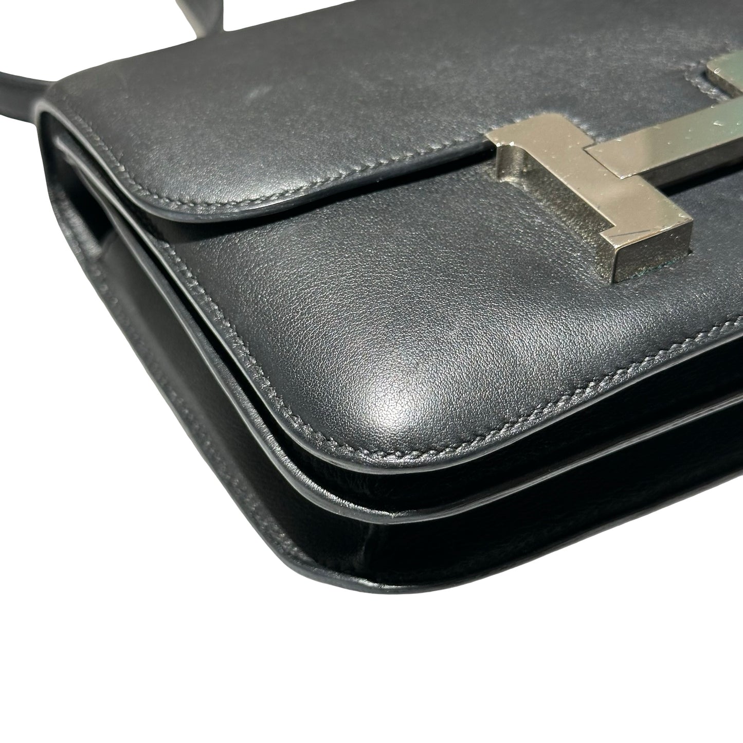 Used HERMÈS Mini Constance Cross Body Bag Black PHW