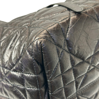 Used DIOR Lambskin Leather SO BLACK TOUJOURS MEDIUM Shoulder Bag Black