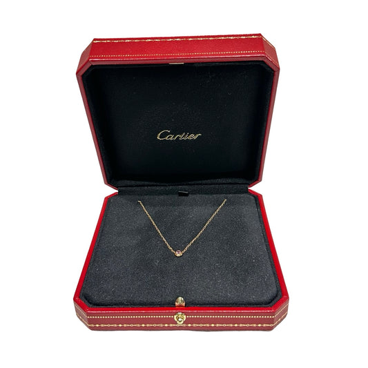 Unused CARTIER Neeklace Gold Pink
