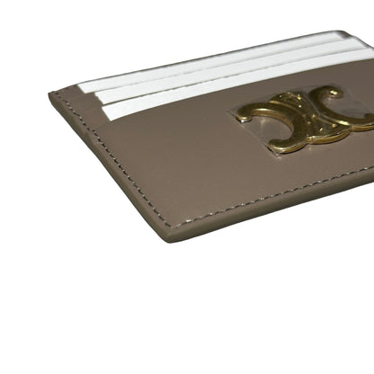 New CÉLINE Card holder Grey GHW
