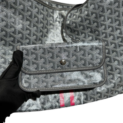 Used GOYARD Canvas Hobo Hobo Bag Grey