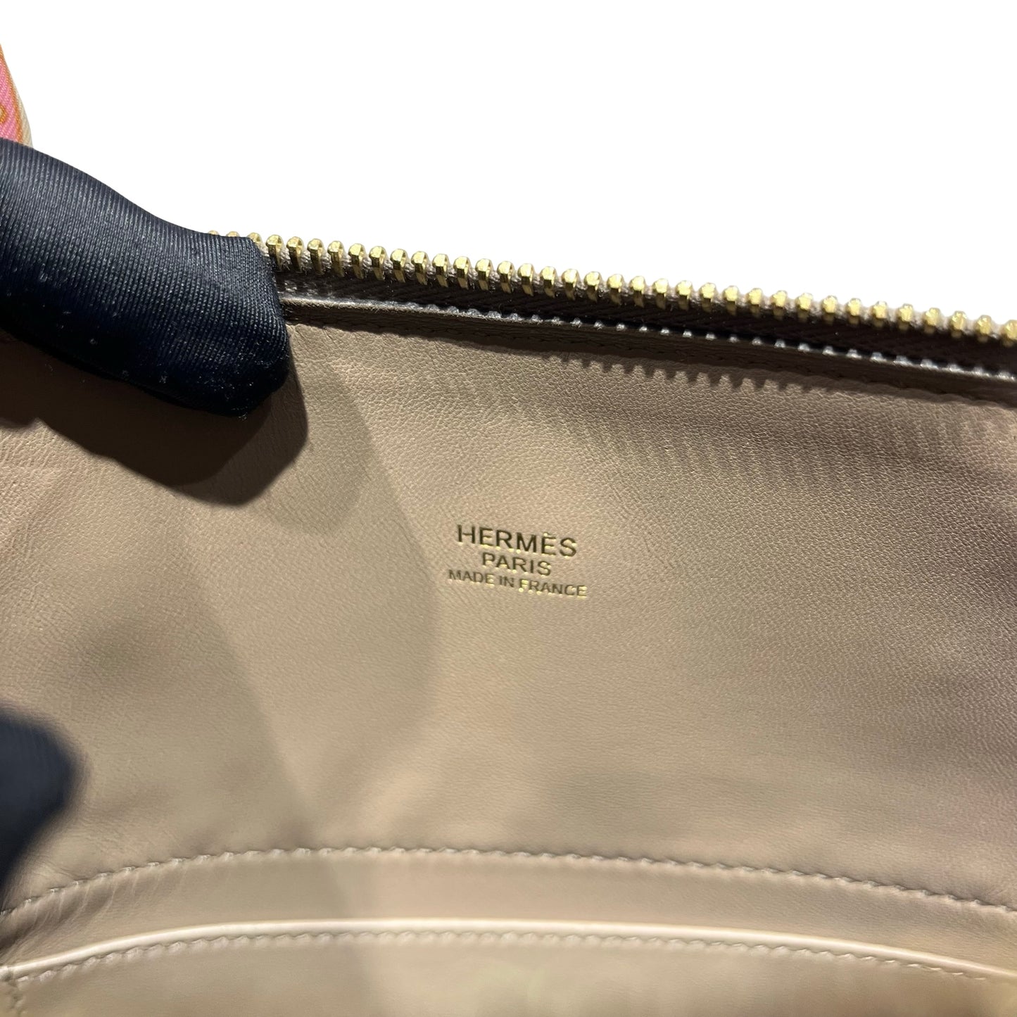 Used Hermès BOLIDE 27 Tote Bag Etoupe (18) GHW