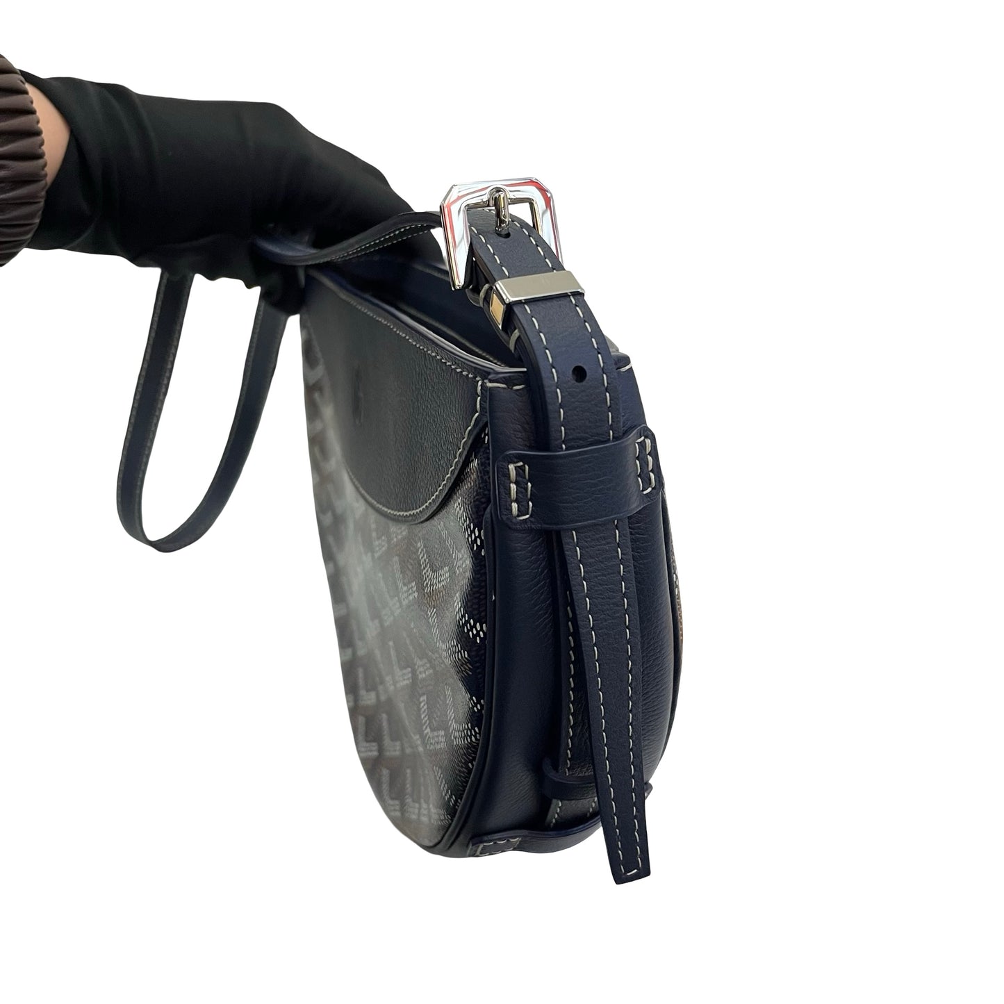 Used GOYARD Cross Body Bag Navy