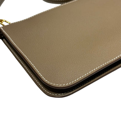 New HERMÈS ZIPENGO T GO Shoulder Bag Etoupe (18)