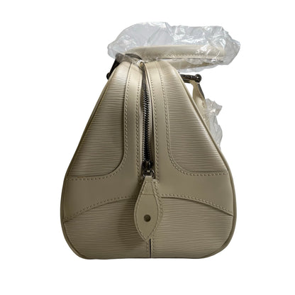 Used LOUIS VUITTON Epi Epi Montaigne PM Handbag White