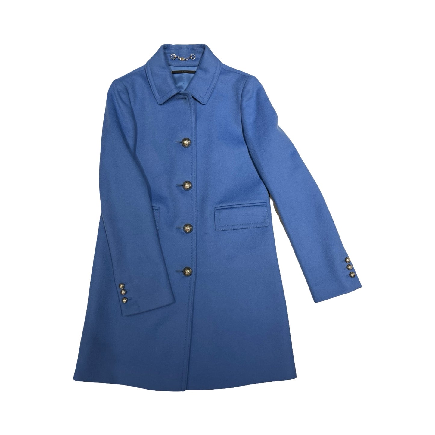 GUCCI BLUE LONG COAT [20000274]