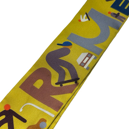 Used HERMÈS Silk Scarf Yellow