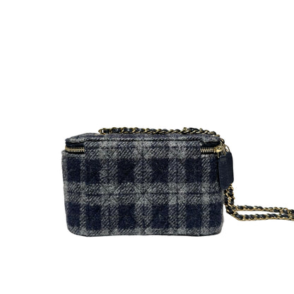 Tweed Vanity Case Chain Shoulder Bag [101616]