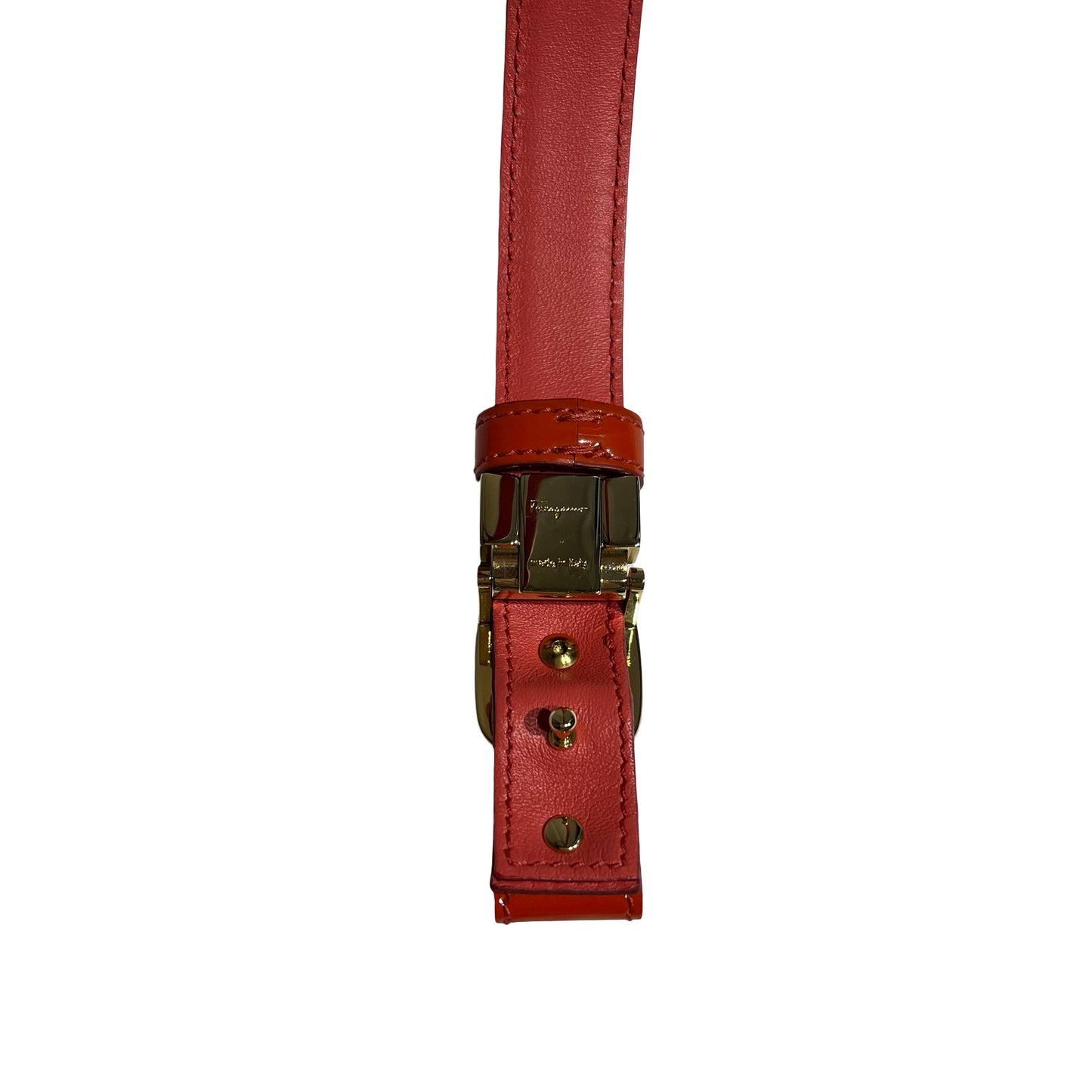 FERRAGAMO BELT PATENT LEATHER PINK [3000790]