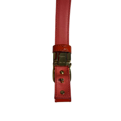 FERRAGAMO BELT PATENT LEATHER PINK [3000790]