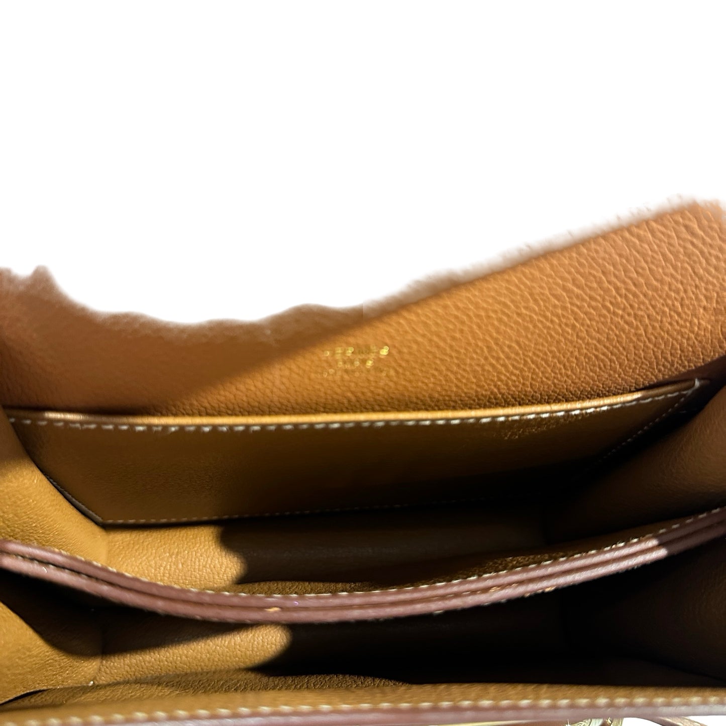 Used HERMES Roulis Shoulder Bag Gold GHW