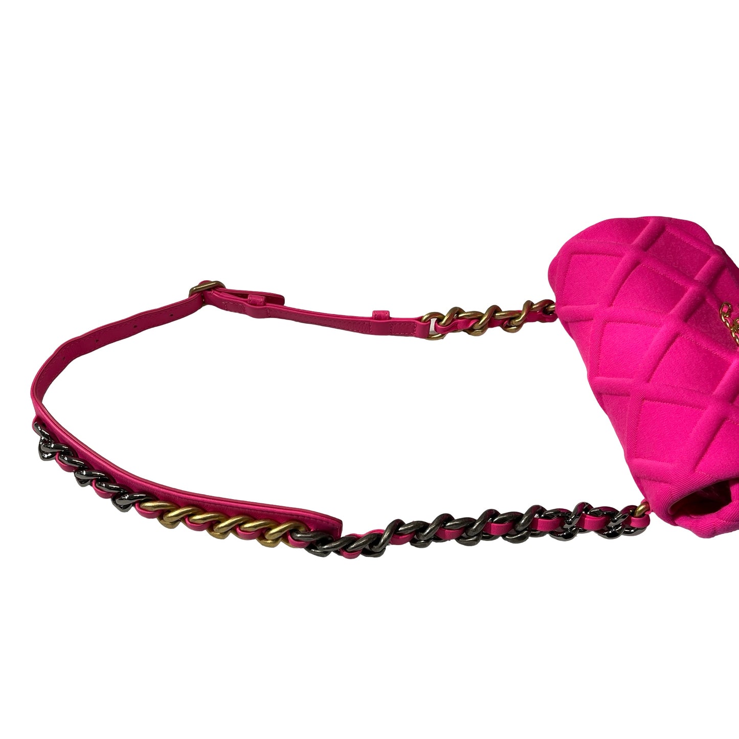 Used CHANEL 19 mini cross Body Cross Body Bag Pink GHW