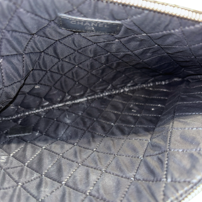 CHANEL BLACK LAMBSKIN CLUTCH PHW [20004170]