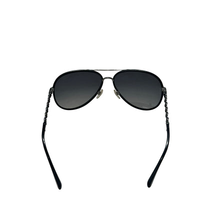 Used CHANEL Sunglasses SUNGLASSES Black