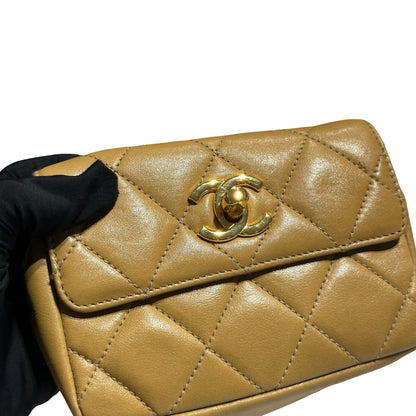 CHANEL VINTAGE BELT BAG BEIGE [20004214]