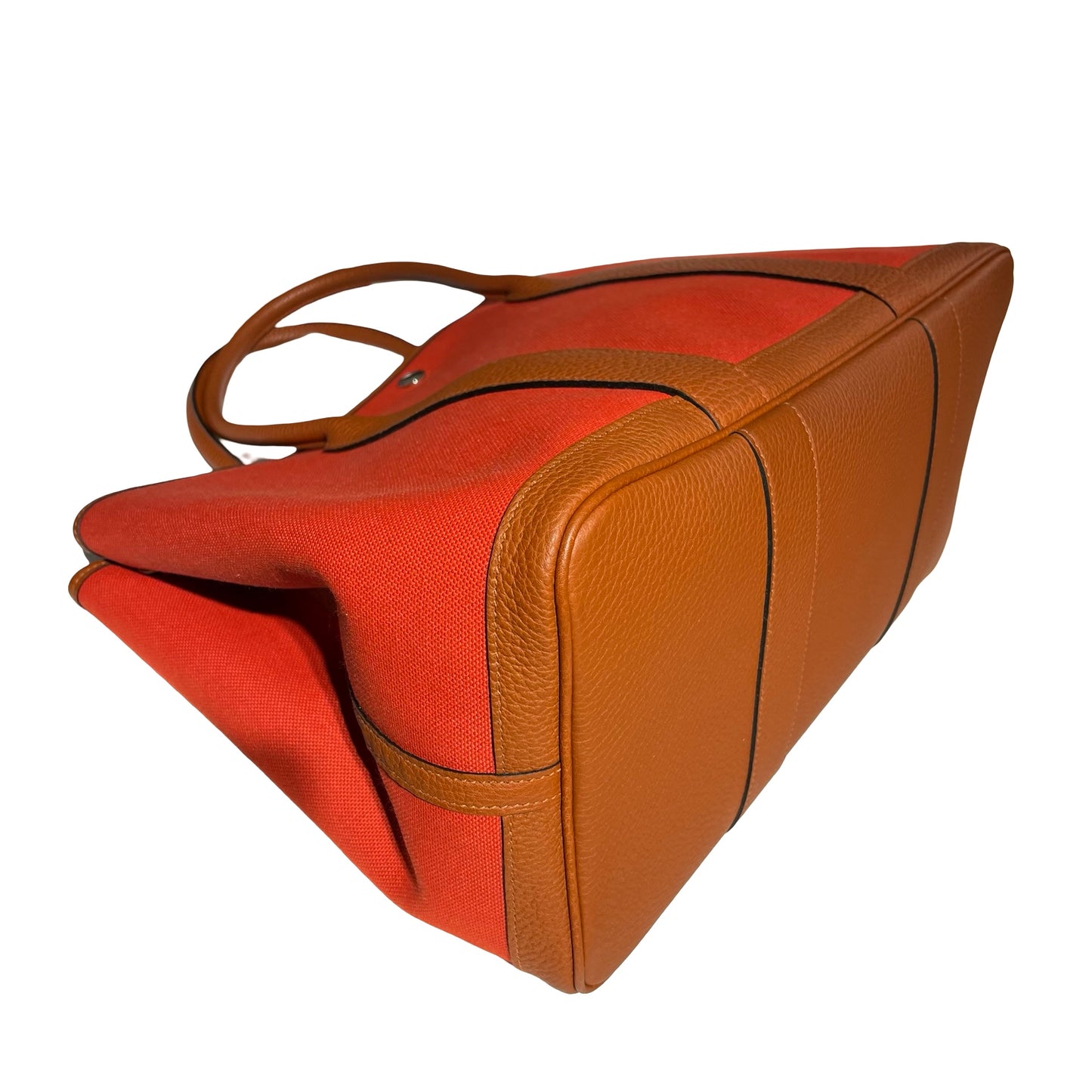 Used HERMÈS GP36 Tote Bag Red Brown PHW