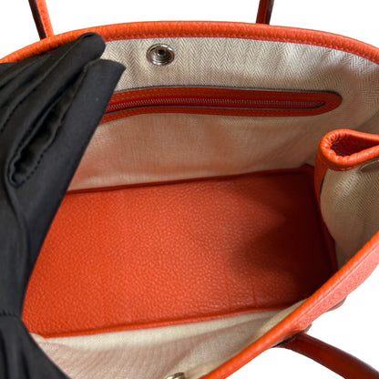 Used HERMES Negonda Garden Party Tote Bag Orange