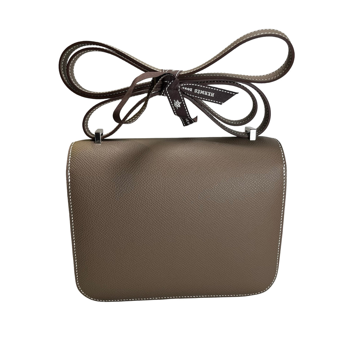 Brand New HERMES Epsom Constance Mini Crossbody Bag Etoupe