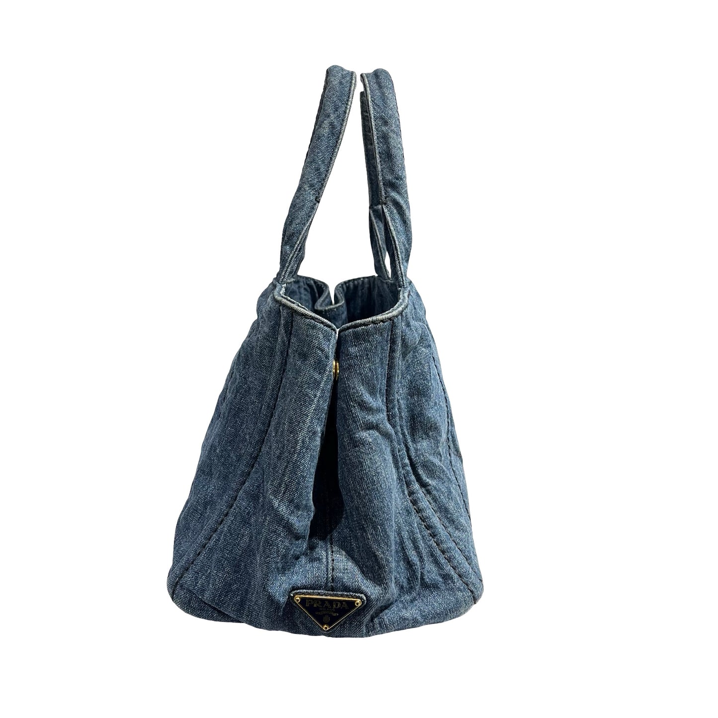 PRADA CANAPA HANDBAG DENIM GHW [3001064]