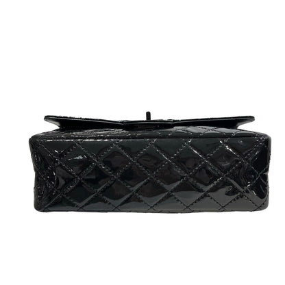 Used CHANEL Patent Leather 22A 2.55 Small 24 Shoulder Bag So black