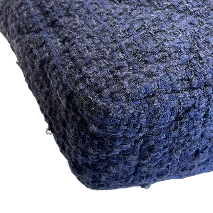 Used CHANEL Tweed Chanel 19 Small Shoulder Bag Navy