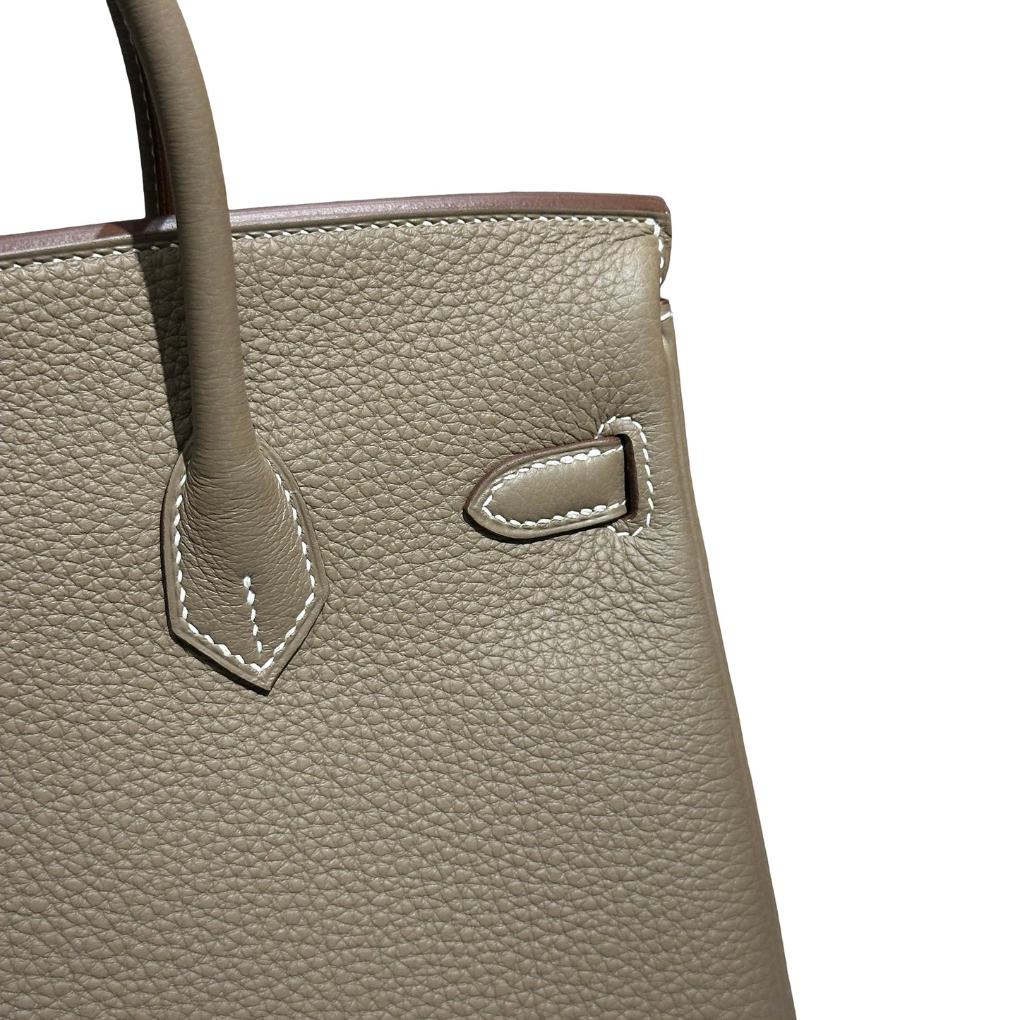 Brand New HERMES Togo Birkin Handbag Etoupe